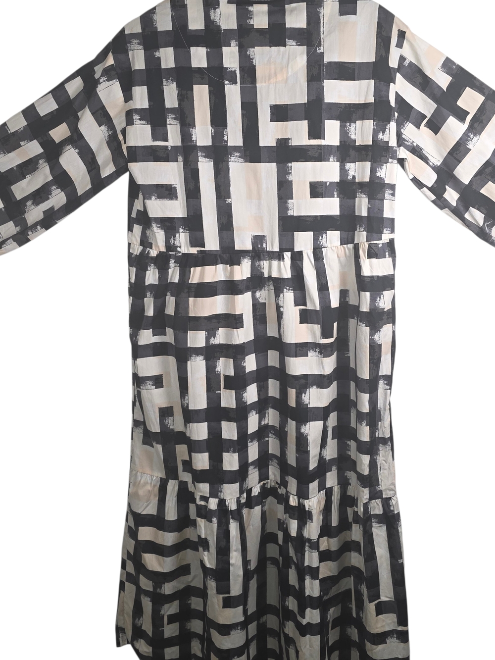 Maeve by Anthropologie Bettina Shirt Dress black/white abstract print, XS NWT - Picture 4 of 9